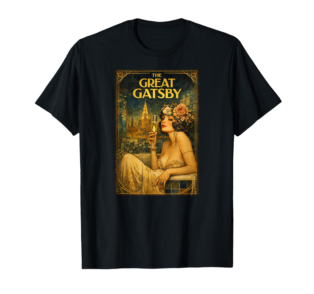 Great Gatsby Art Deco T-Shirt - Graphic Print Men Women - T-Shirt, Sweatshirt, Hoodie