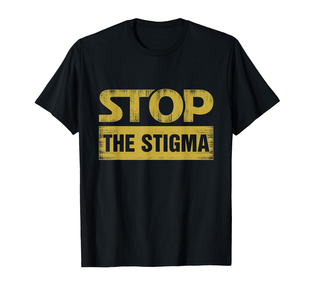 All Tees Stop Stigma Mental Health Hoodie - Graphic Print for Adults - T-Shirt, Sweatshirt, Hoodie