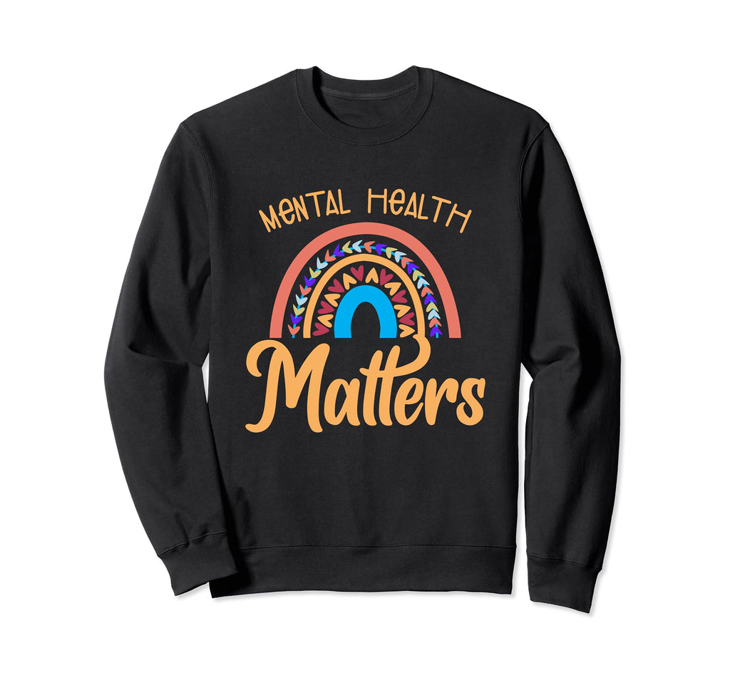 Human Brain Stigma Awareness Rainbow Sweatshirt - Graphic Print for Adults - T-Shirt, Sweatshirt, Hoodie