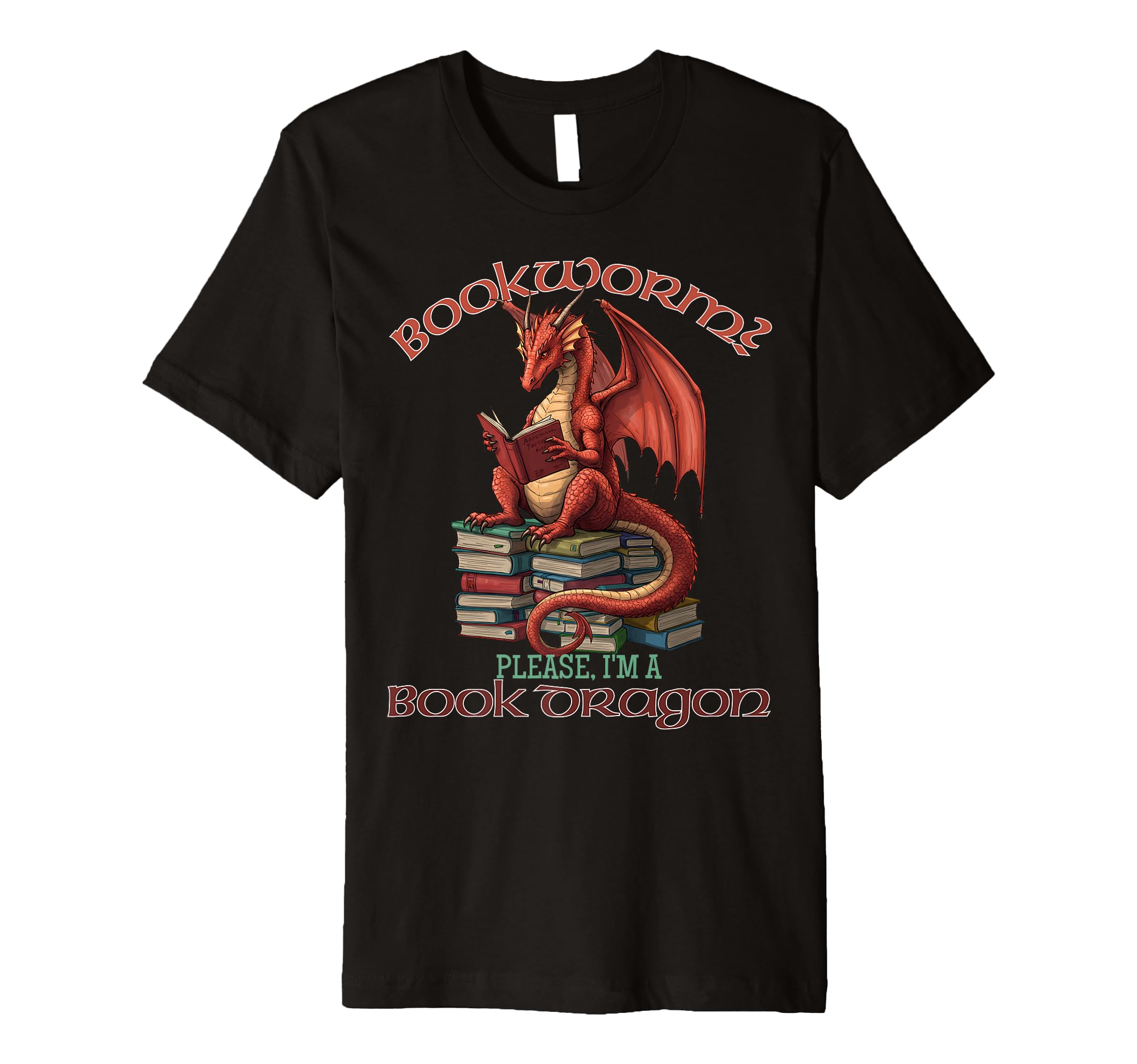 Distressed Bookworm Dragons Reading T-Shirt - Aesthetic Graphic Unisex - T-Shirt, Sweatshirt, Hoodie