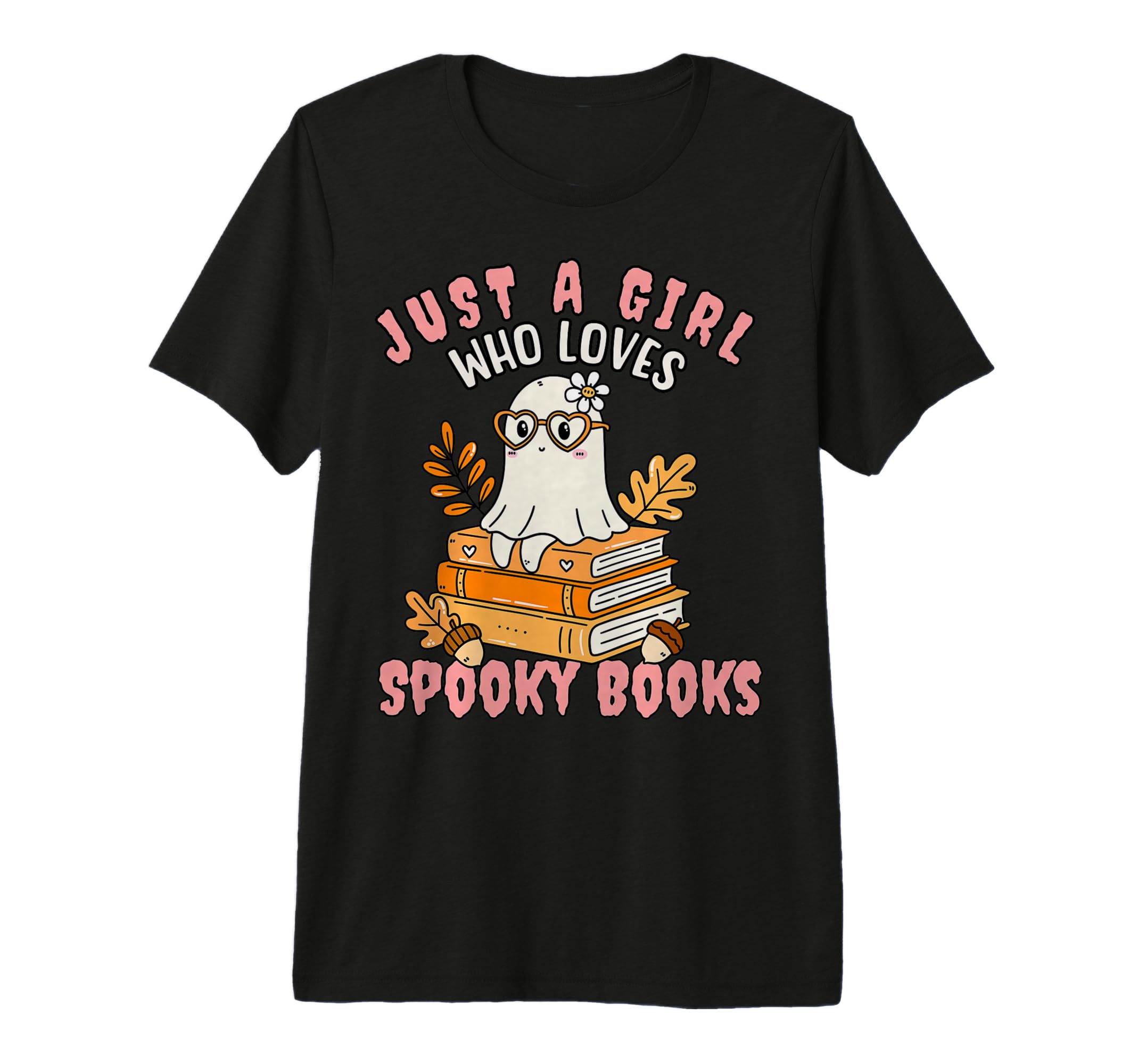 Just Who Loves Spooky Books Halloween Tri T-Shirt - Unique Graphic Unisex - T-Shirt, Sweatshirt, Hoodie