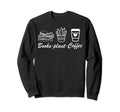 Books Plant Coffee Sweatshirt - Graphic Print for Adults - T-Shirt, Sweatshirt, Hoodie