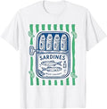 Les Sardines Fisherman Aesthetic Coastal Sardine Tinned Fish T-Shirt Unisex T-shirt, Sweatshirt, Hoodie, Long Sleeve Tee - T-Shirt, Sweatshirt, Hoodie