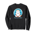 Zen Cat Meditation Mindfulness Yoga Sweatshirt - Custom Art Print Unisex - T-Shirt, Sweatshirt, Hoodie