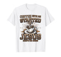 Coffee Gets Me Started Jesus Keeps T-Shirt - Minimalist Print for Adults - T-Shirt, Sweatshirt, Hoodie