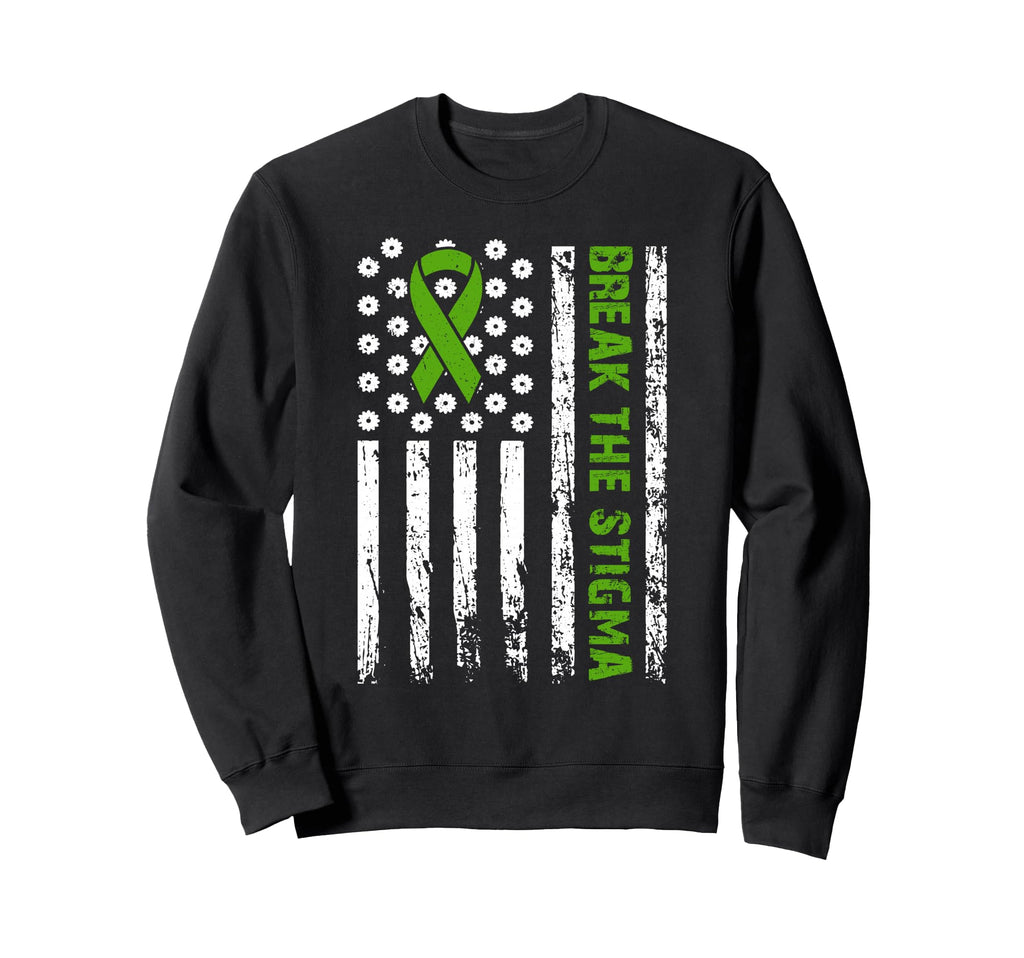 Mental Health Matters Break Stigma Sweatshirt - Custom Art Print Men Women - T-Shirt, Sweatshirt, Hoodie