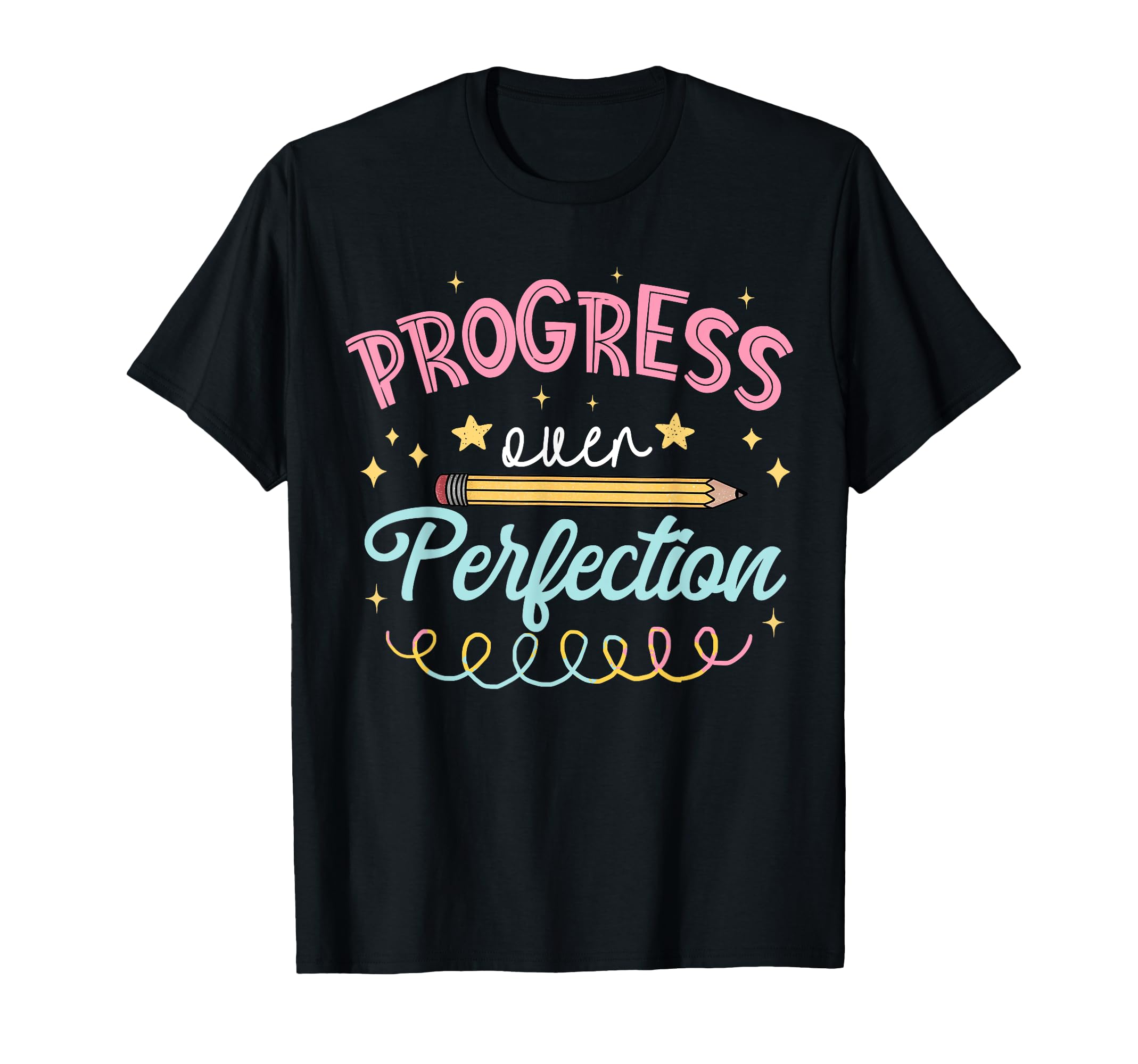 Progress Over Perfection Motivational T-Shirt - Trendy Graphic for Adults - T-Shirt, Sweatshirt, Hoodie