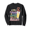 Anxious Person Fueled Iced Coffee Sweatshirt - Graphic Print for Adults - T-Shirt, Sweatshirt, Hoodie