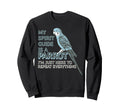 Blue Parakeet Spirit Guide Funny Sweatshirt - Fun Novelty Design Unisex - T-Shirt, Sweatshirt, Hoodie