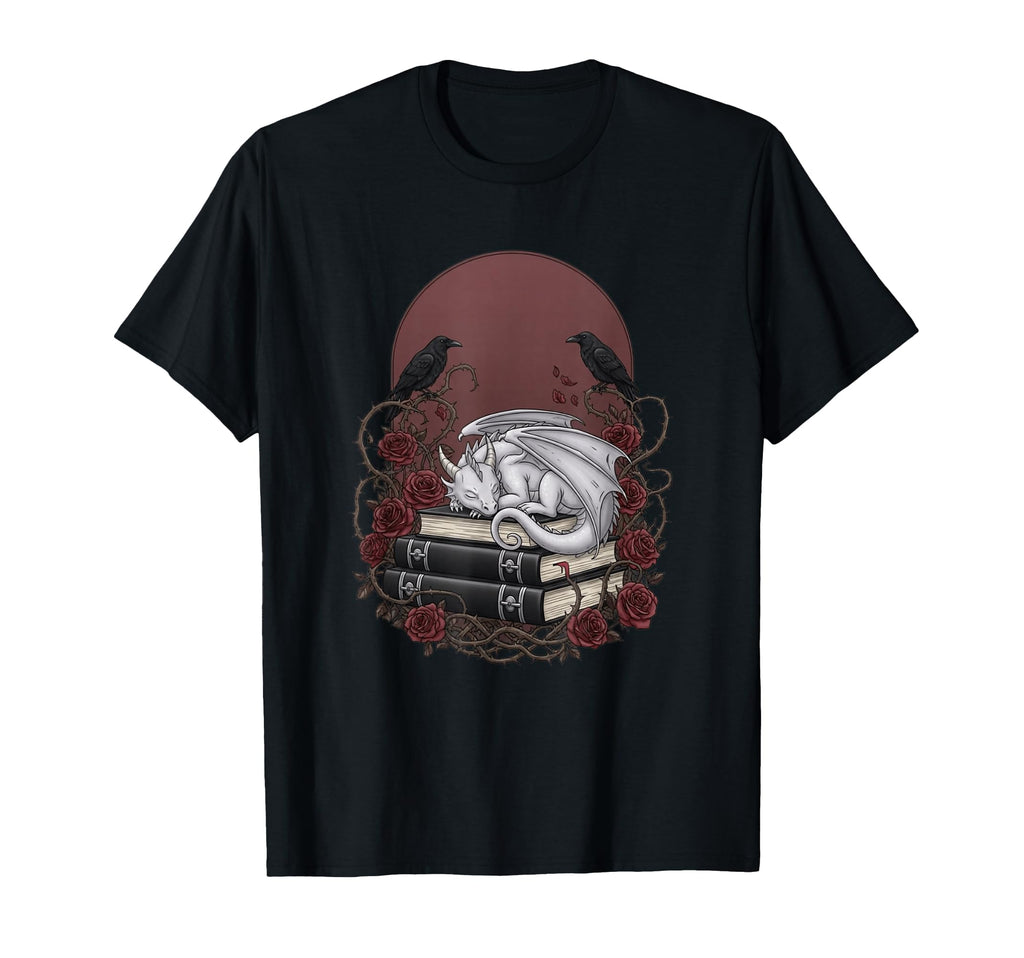 Sleeping White Dragon Books Ravens T-Shirt - Casual Everyday Wear Unisex - T-Shirt, Sweatshirt, Hoodie