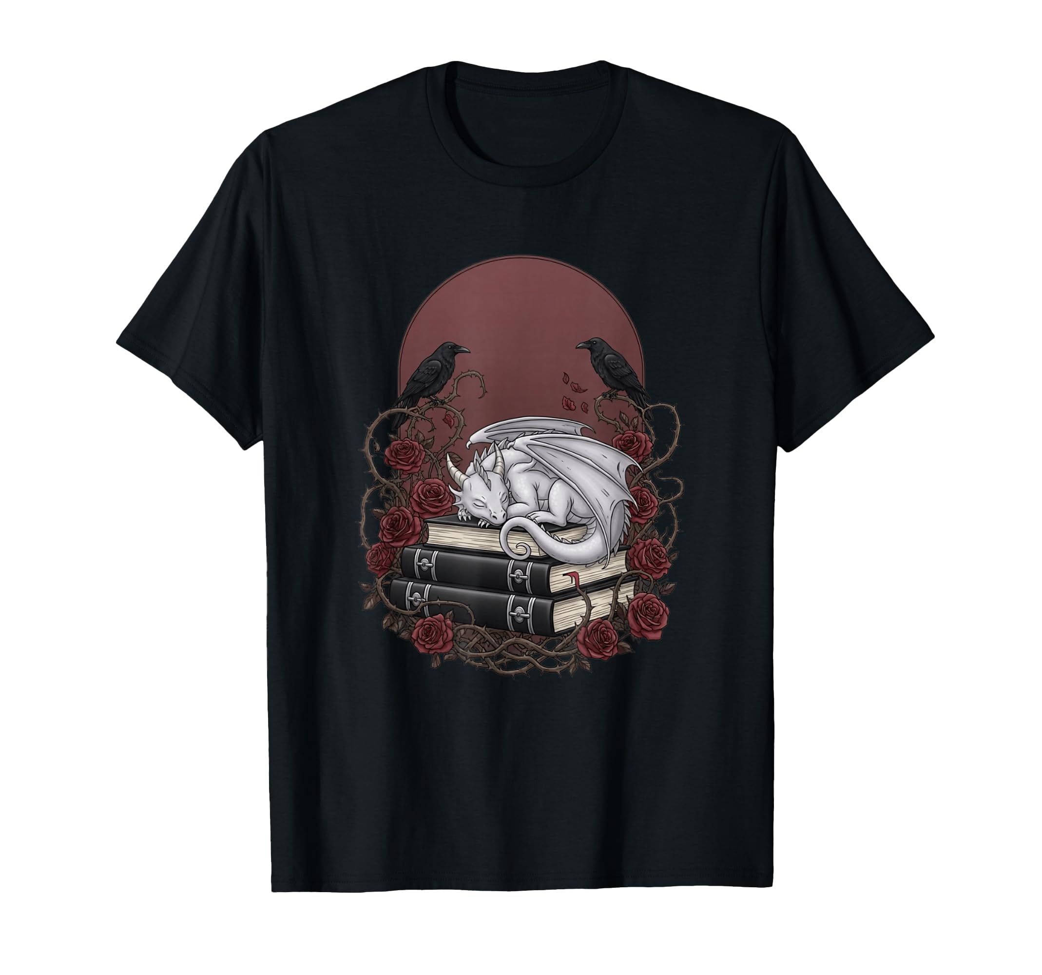 Sleeping White Dragon Books Ravens T-Shirt - Casual Everyday Wear Unisex - T-Shirt, Sweatshirt, Hoodie