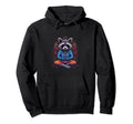 Yoga Raccoon Meditation Zen Mindfulness Hoodie - Unique Graphic Men Women - T-Shirt, Sweatshirt, Hoodie