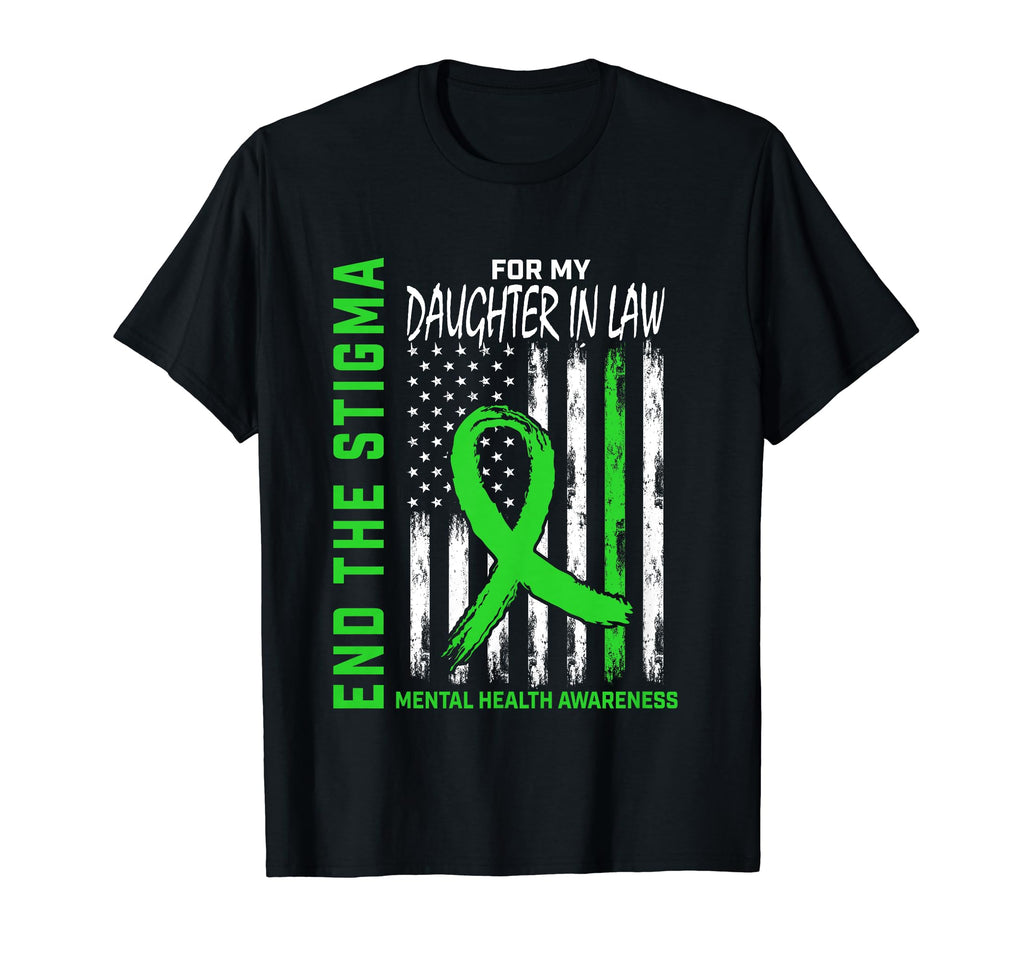 End Stigma Mental Health Awareness Flag T-Shirt - Graphic Print for Adults - T-Shirt, Sweatshirt, Hoodie