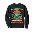 Book Lover Reading Froggin Lit Sweatshirt - Streetwear Style for Adults - T-Shirt, Sweatshirt, Hoodie