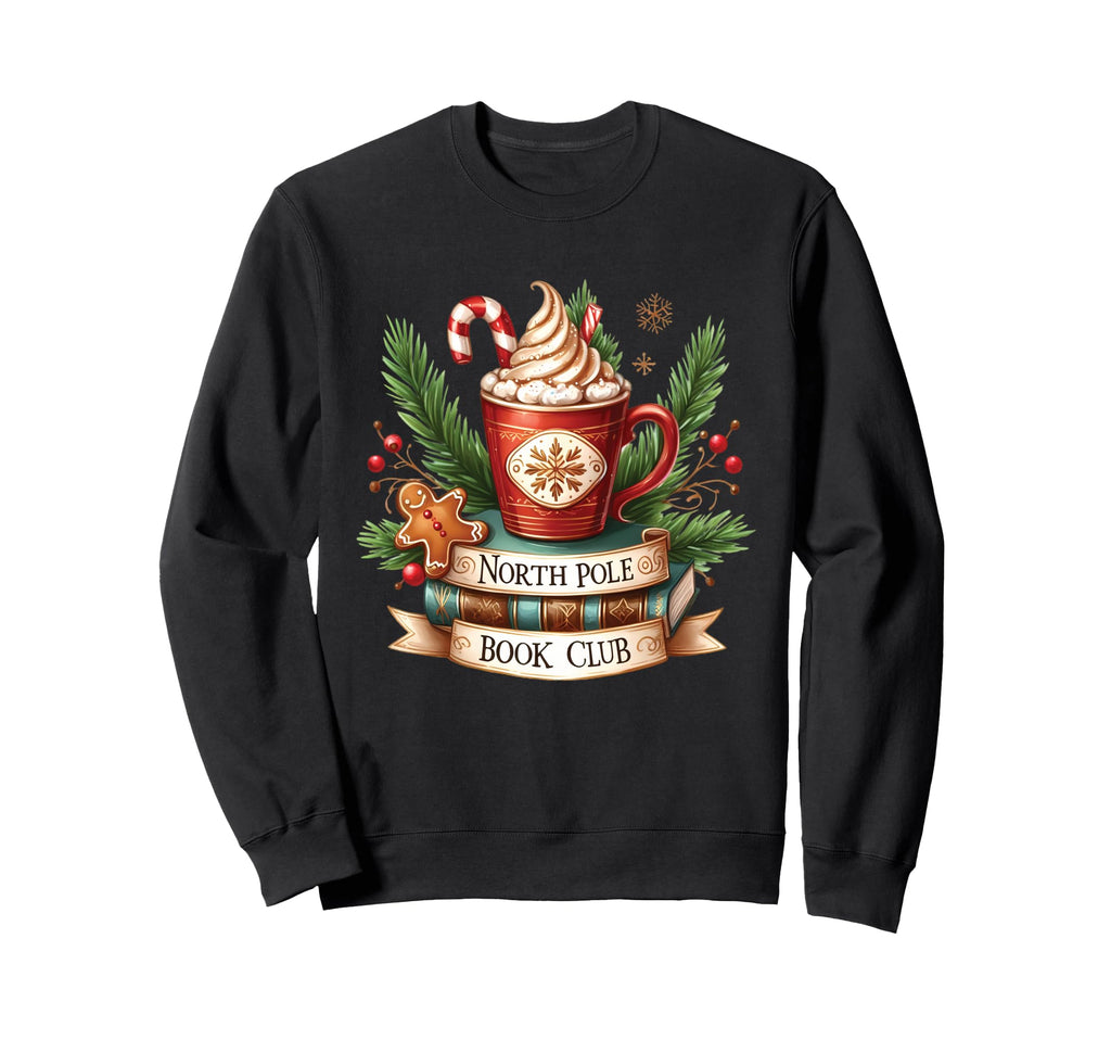Funny North Pole Book Club Hot Sweatshirt - Streetwear Style for Adults - T-Shirt, Sweatshirt, Hoodie