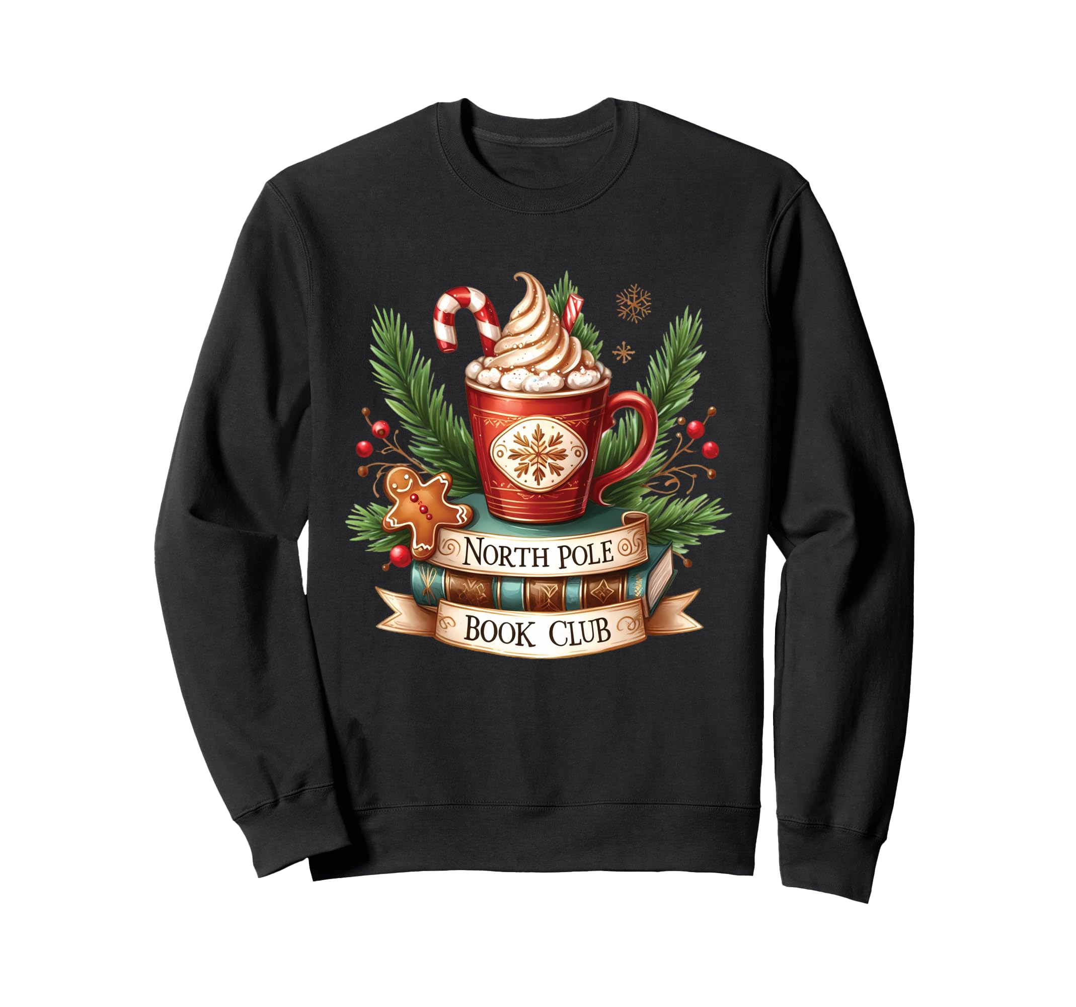 Funny North Pole Book Club Hot Sweatshirt - Streetwear Style for Adults - T-Shirt, Sweatshirt, Hoodie