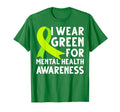 Mental Health Awareness We Wear Green T-Shirt - Minimalist Print Men Women - T-Shirt, Sweatshirt, Hoodie