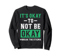 May We Wear Green Mental Health Sweatshirt - Minimalist Print Men Women - T-Shirt, Sweatshirt, Hoodie
