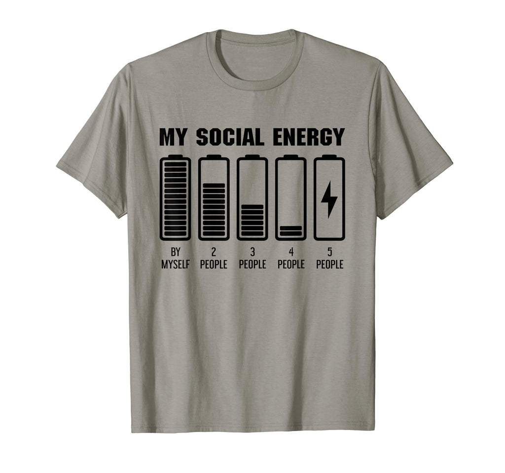 My Social Energy Low Battery Funny T-Shirt - Trendy Graphic for Adults - T-Shirt, Sweatshirt, Hoodie