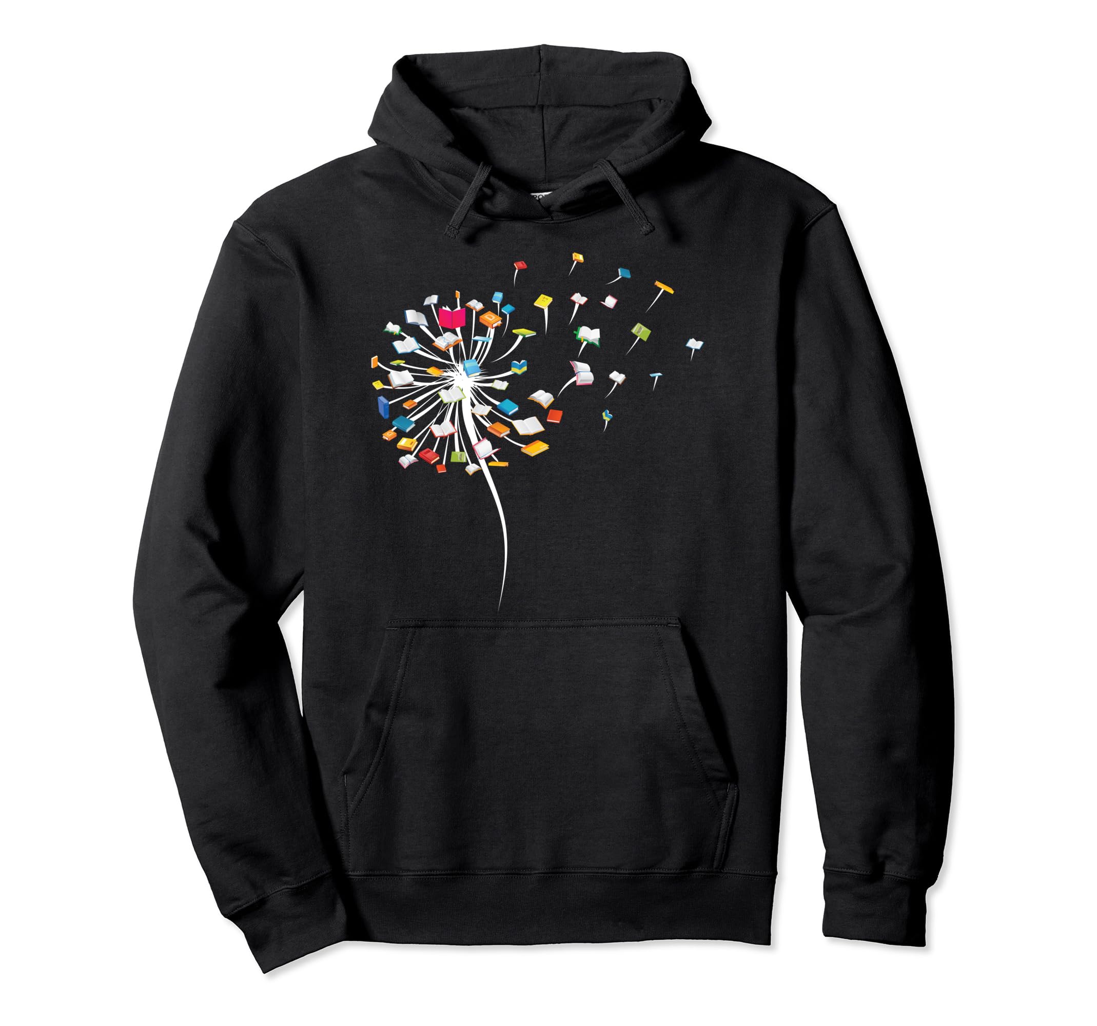 Funny Dandelion Books Gift Reading Hoodie - Aesthetic Graphic Men Women - T-Shirt, Sweatshirt, Hoodie