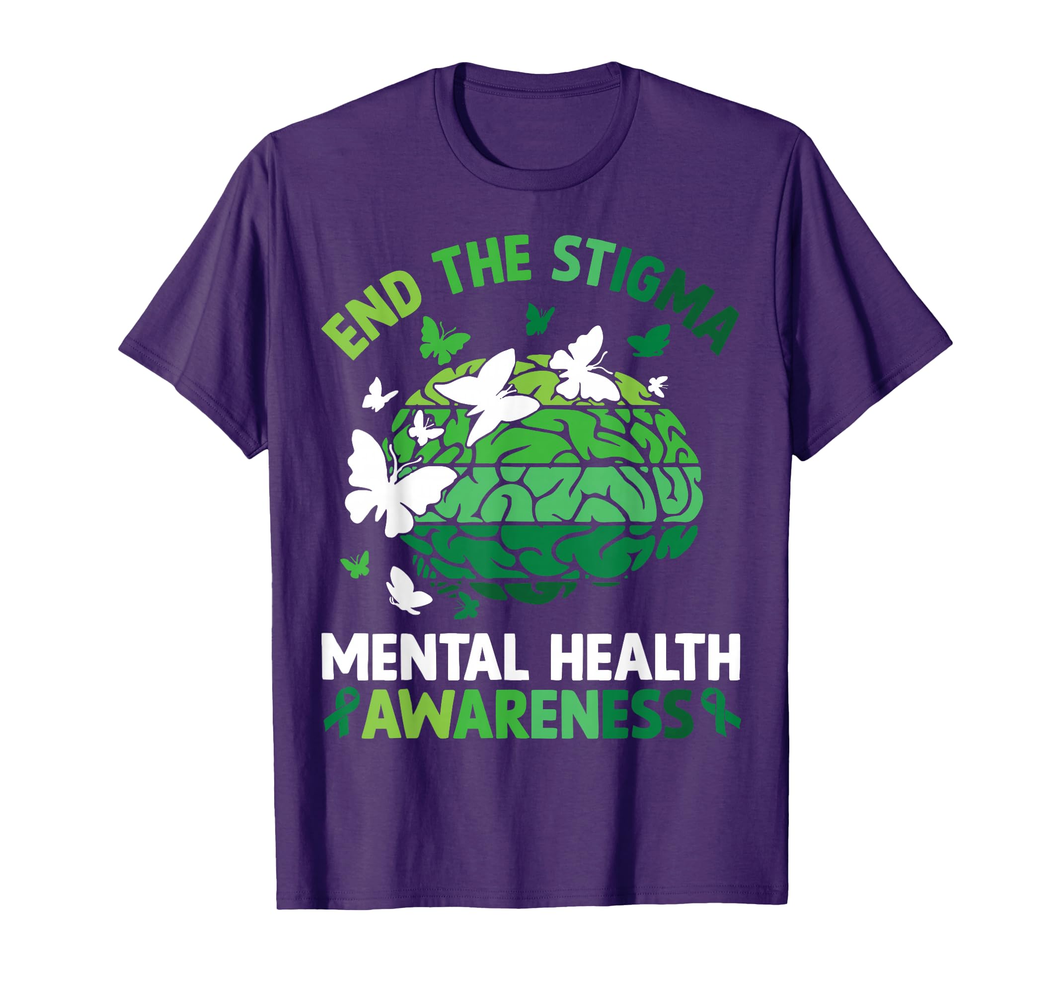 End Stigma Mental Health Matters Mental T-Shirt - Minimalist Print Unisex - T-Shirt, Sweatshirt, Hoodie