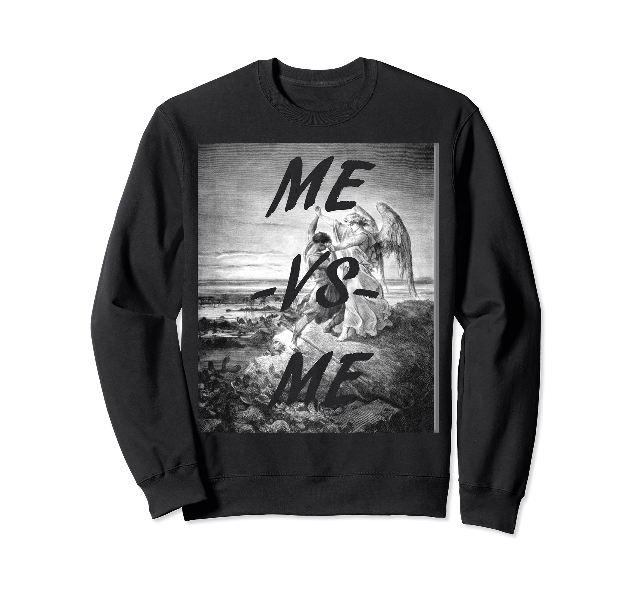 Me Vs Me Sweatshirt - Fun Novelty Design Unisex - T-Shirt, Sweatshirt, Hoodie