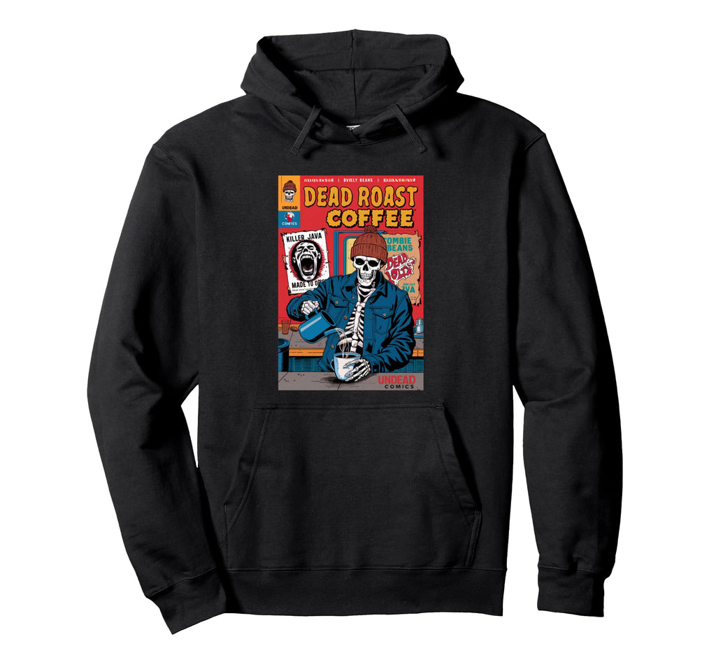 Dead Roast Coffee Comic Book Cover Hoodie - Custom Art Print Unisex - T-Shirt, Sweatshirt, Hoodie