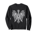 Sacred Cross Moth Goth Horror Antisocial Sweatshirt - Graphic Print Unisex - T-Shirt, Sweatshirt, Hoodie