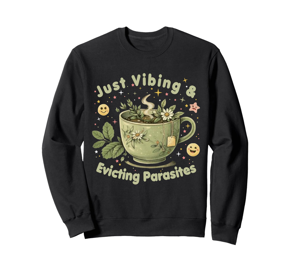 Funny Wellness Vibes Aesthetic Sweatshirt - Fun Novelty Design for Adults - T-Shirt, Sweatshirt, Hoodie