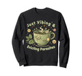 Funny Wellness Vibes Aesthetic Sweatshirt - Fun Novelty Design for Adults - T-Shirt, Sweatshirt, Hoodie