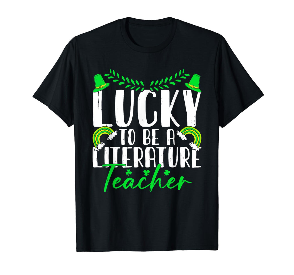 Lucky To Be Literature Teacher T-Shirt - Aesthetic Graphic for Adults - T-Shirt, Sweatshirt, Hoodie