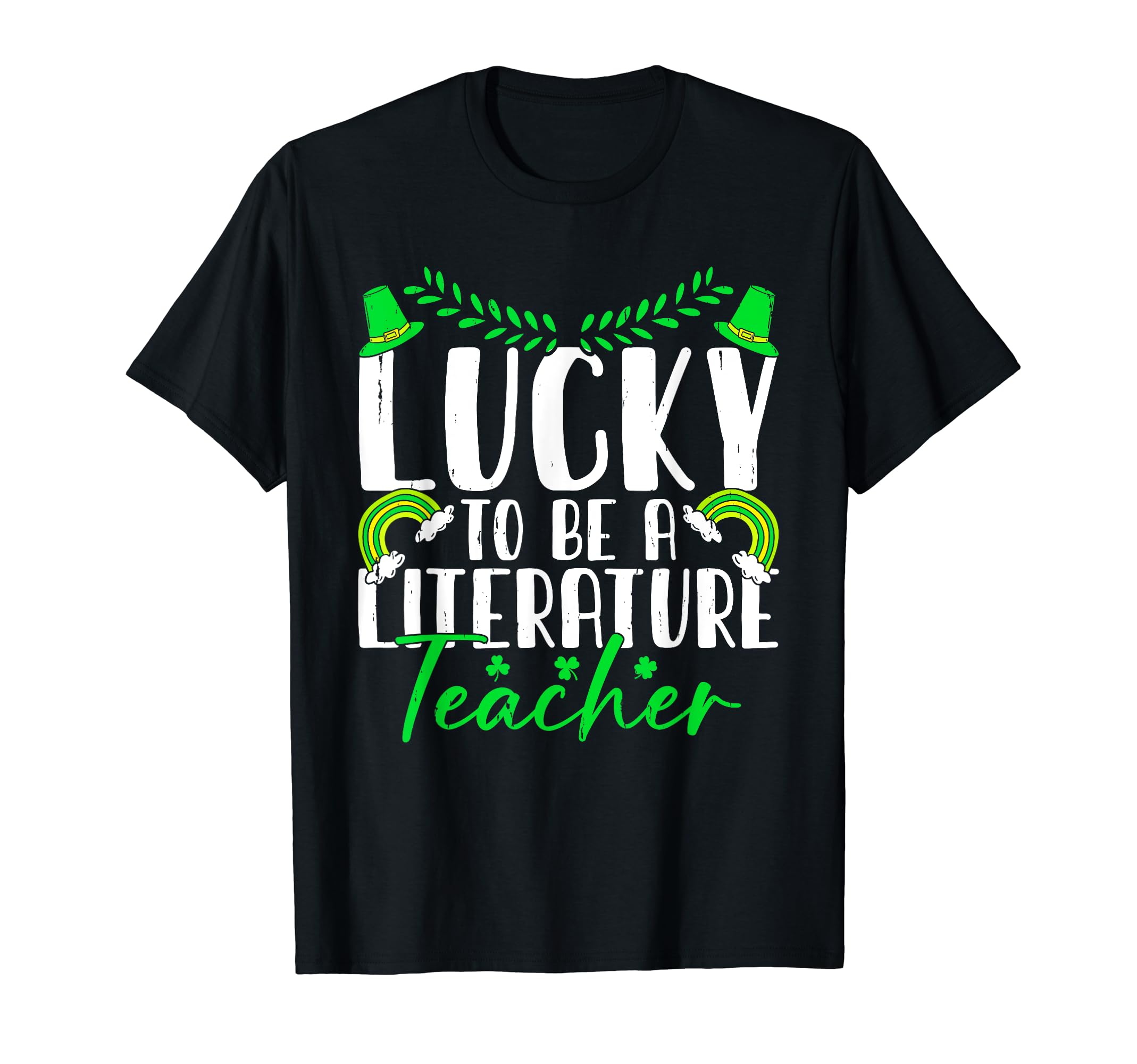 Lucky To Be Literature Teacher T-Shirt - Aesthetic Graphic for Adults - T-Shirt, Sweatshirt, Hoodie