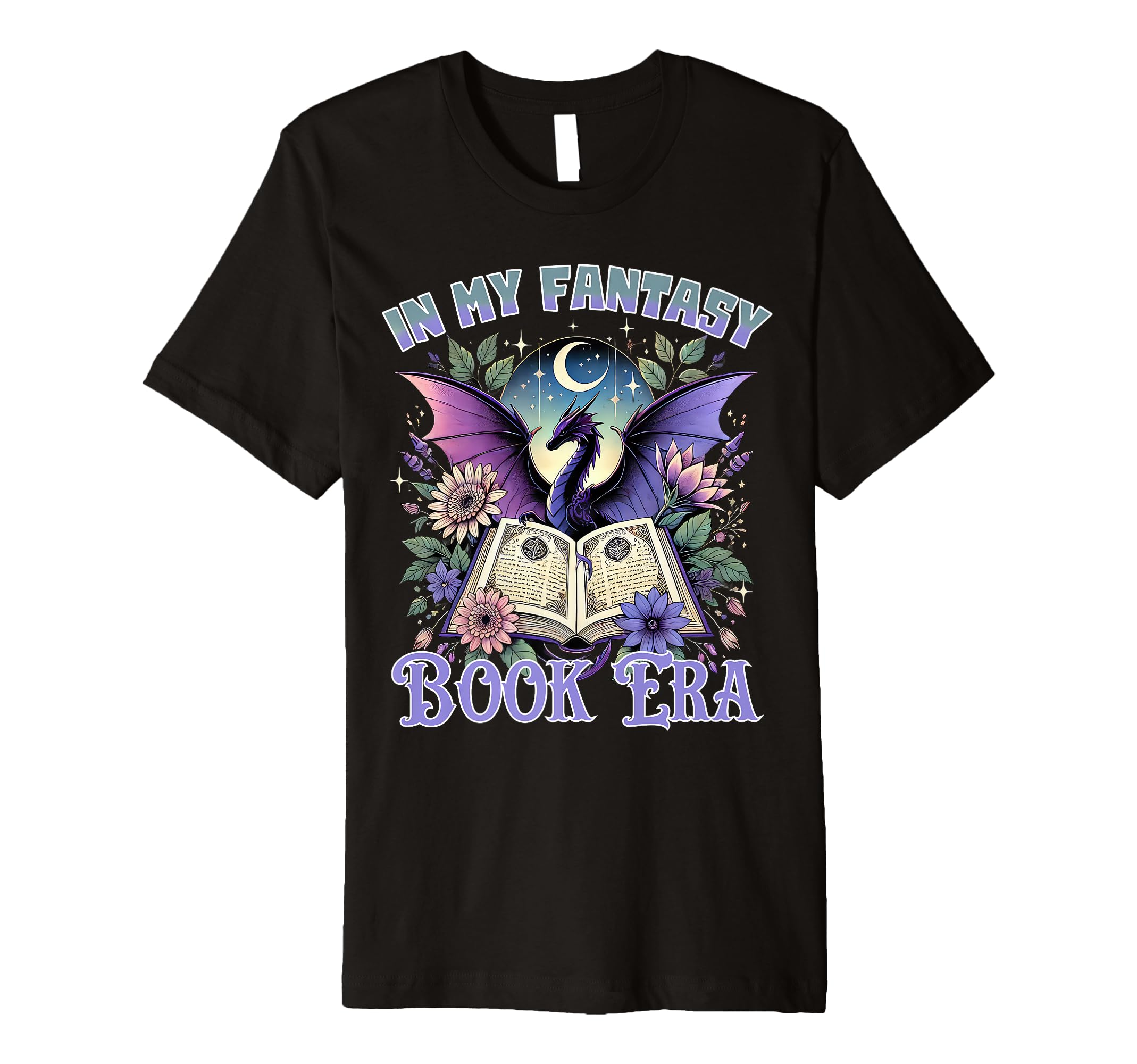 My Fantasy Book Era Book Lover Dragon T-Shirt - Graphic Print Men Women - T-Shirt, Sweatshirt, Hoodie
