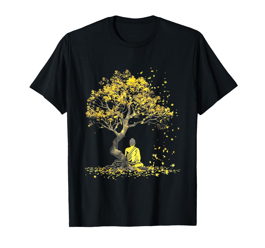 Buddha Zen Meditating Ancient T-Shirt - Casual Everyday Wear Men Women - T-Shirt, Sweatshirt, Hoodie
