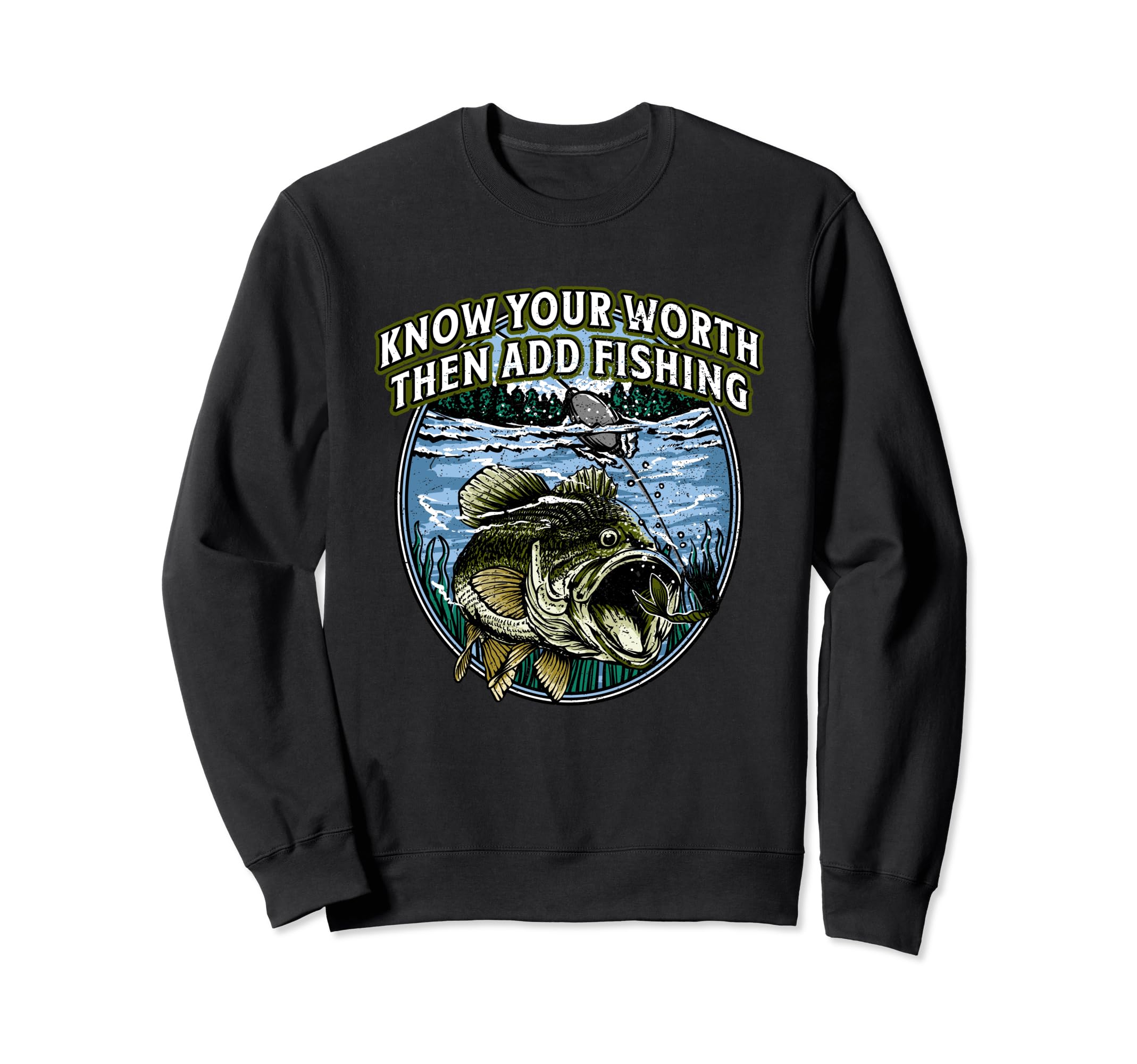 Know Worth Add Fish Self Love Sweatshirt - Streetwear Style for Adults - T-Shirt, Sweatshirt, Hoodie