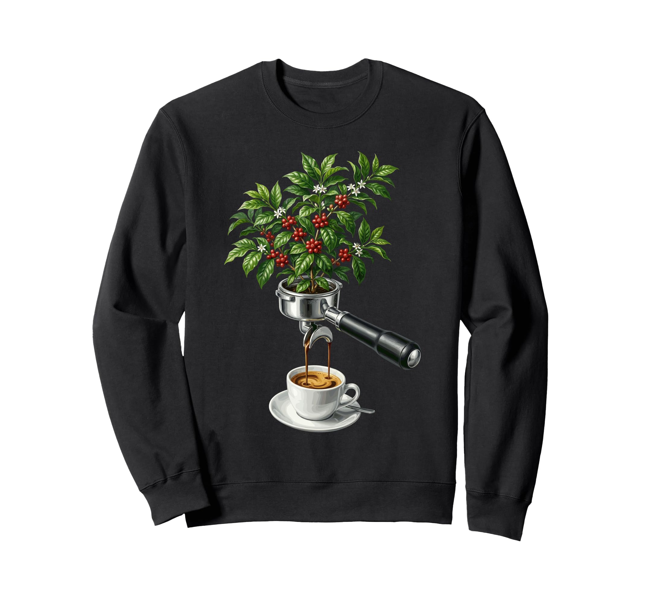 Espresso Coffee Plant Barista Sweatshirt - Novelty Apparel Men Women - T-Shirt, Sweatshirt, Hoodie