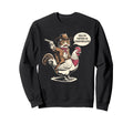 Hold Partner Im Overstimulated Sweatshirt - Fun Novelty Design Men Women - T-Shirt, Sweatshirt, Hoodie
