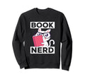 Book Nerd Nerdy Cat Reading Sweatshirt - Aesthetic Graphic for Adults - T-Shirt, Sweatshirt, Hoodie