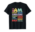I Am Daily Affirmation Colorful T-Shirt - Aesthetic Graphic Men Women - T-Shirt, Sweatshirt, Hoodie