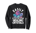 Crystal Healing Stones Gemstones Sweatshirt - Minimalist Print Men Women - T-Shirt, Sweatshirt, Hoodie