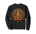 Ganesha Yoga Mandala Meditation Namaste Sweatshirt - Unique Graphic Unisex - T-Shirt, Sweatshirt, Hoodie