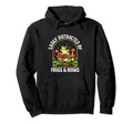 Easily Distracted Frogs Hoodie - Trendy Graphic Men Women - T-Shirt, Sweatshirt, Hoodie