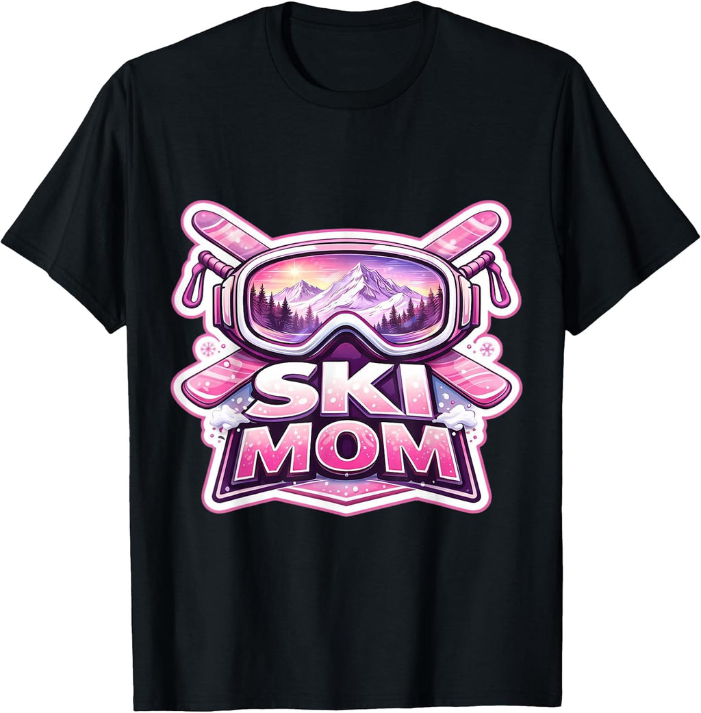 Ski Mom Skiing Mother's Day Skier Mama Merch Unisex T-shirt, Sweatshirt, Hoodie, Long Sleeve Tee - T-Shirt, Sweatshirt, Hoodie