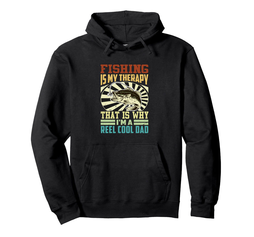 Fishing Is My Therapy That Is Why Im Hoodie - Aesthetic Graphic for Adults - T-Shirt, Sweatshirt, Hoodie