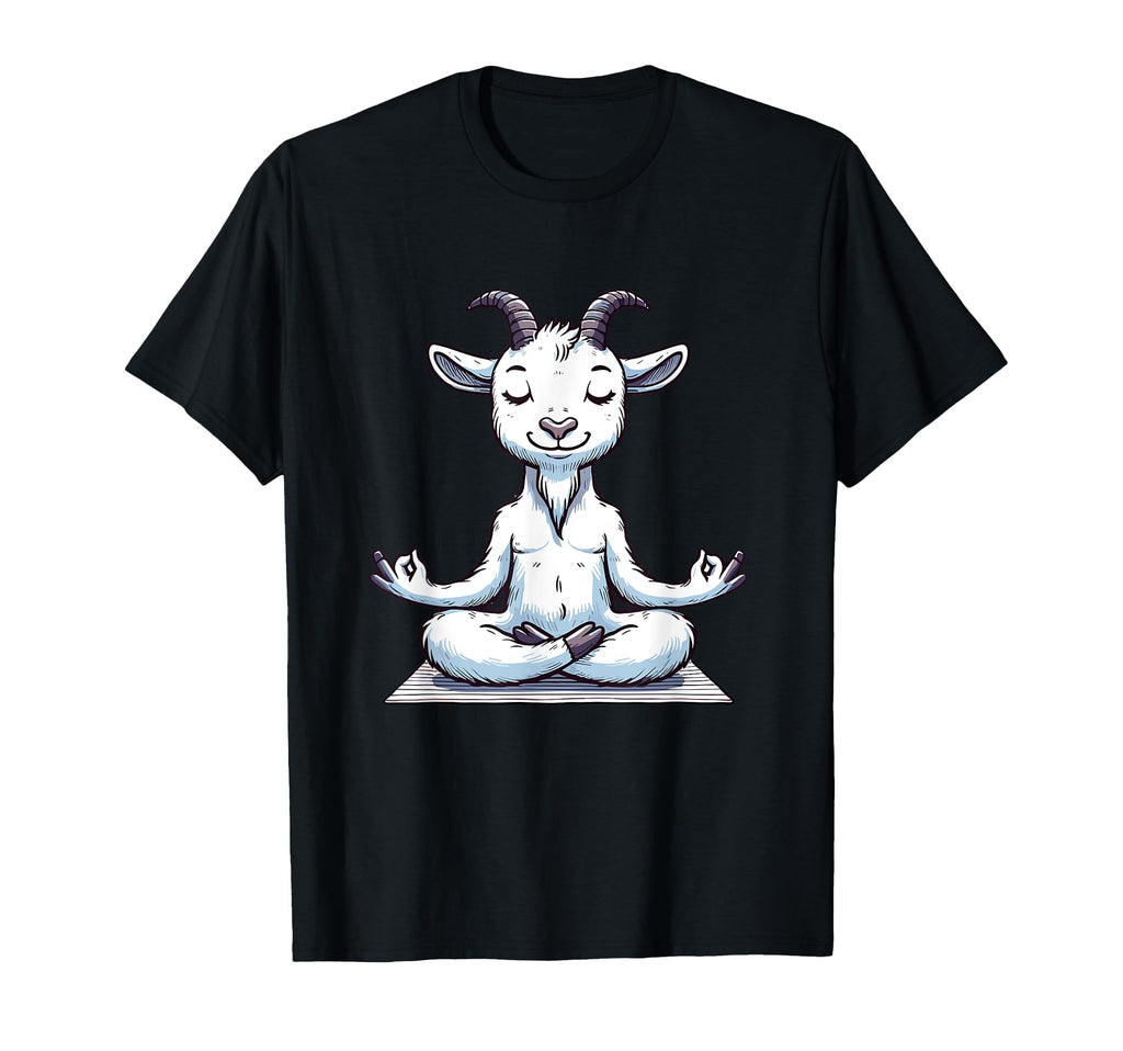 Meditation Goat Yoga Pose Relaxing T-Shirt - Trendy Graphic for Adults - T-Shirt, Sweatshirt, Hoodie