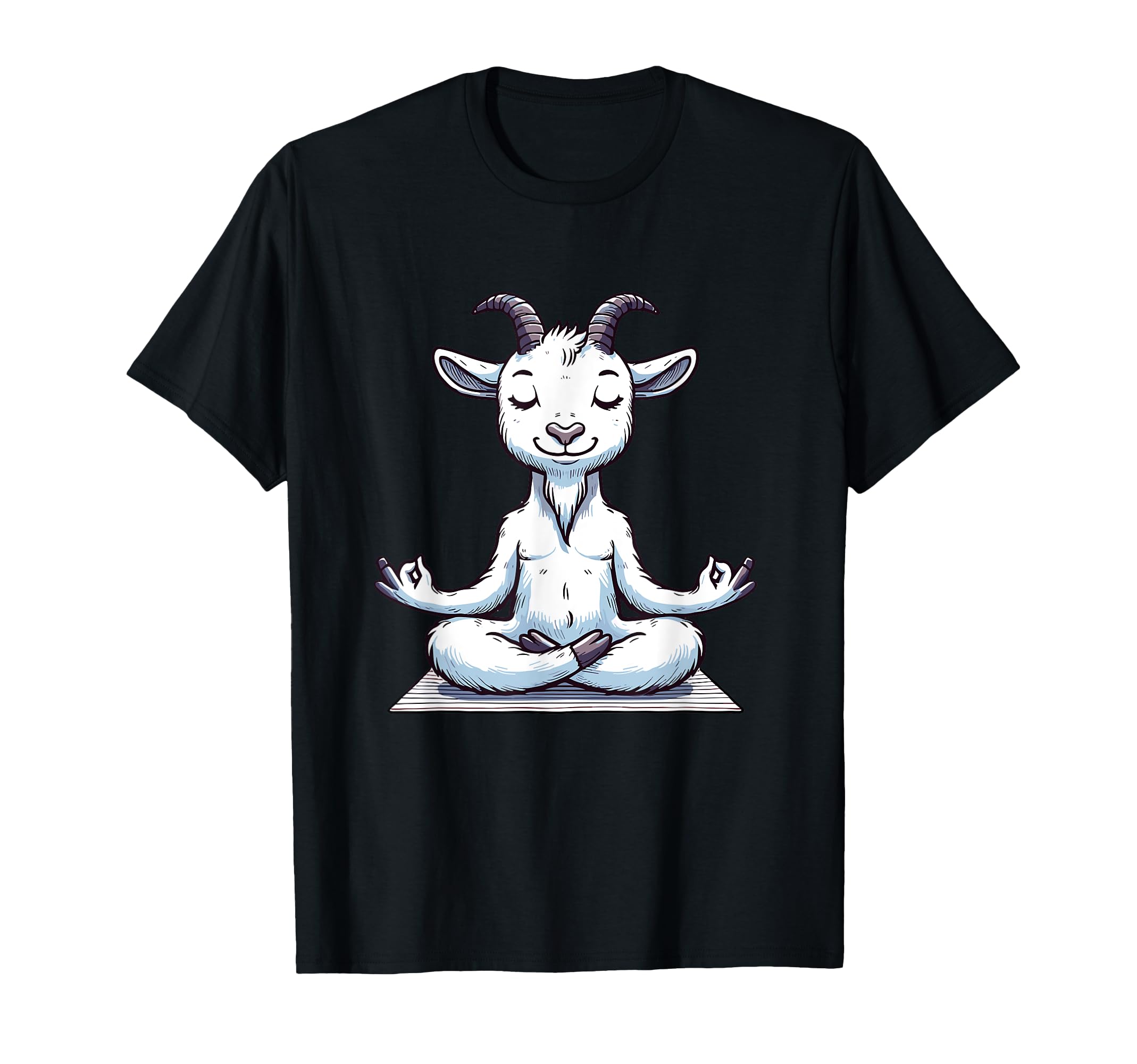 Meditation Goat Yoga Pose Relaxing T-Shirt - Trendy Graphic for Adults - T-Shirt, Sweatshirt, Hoodie