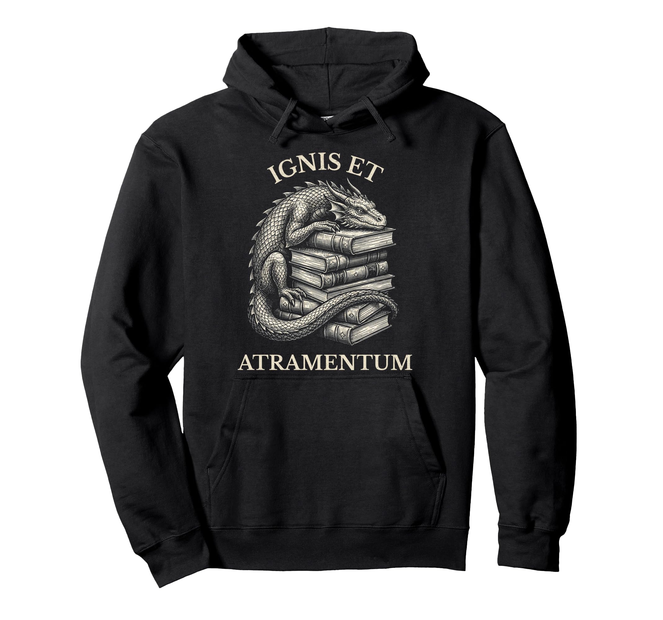 Dragons Books Dark Academia Funny Hoodie - Novelty Apparel Men Women - T-Shirt, Sweatshirt, Hoodie