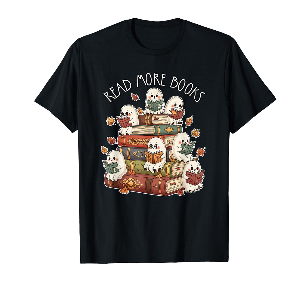 Spooky Ghost Read More Books Book T-Shirt - Streetwear Style Men Women - T-Shirt, Sweatshirt, Hoodie