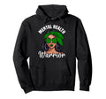 Mental Health Awareness Ribbon Warrior Hoodie - Minimalist Print Unisex - T-Shirt, Sweatshirt, Hoodie
