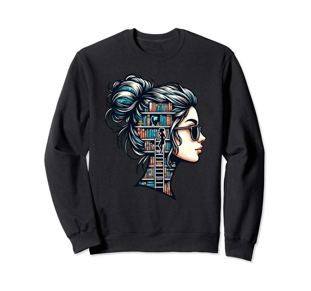 Bookworm Book Nerd Librarian Gifts Sweatshirt - Unique Graphic Unisex - T-Shirt, Sweatshirt, Hoodie
